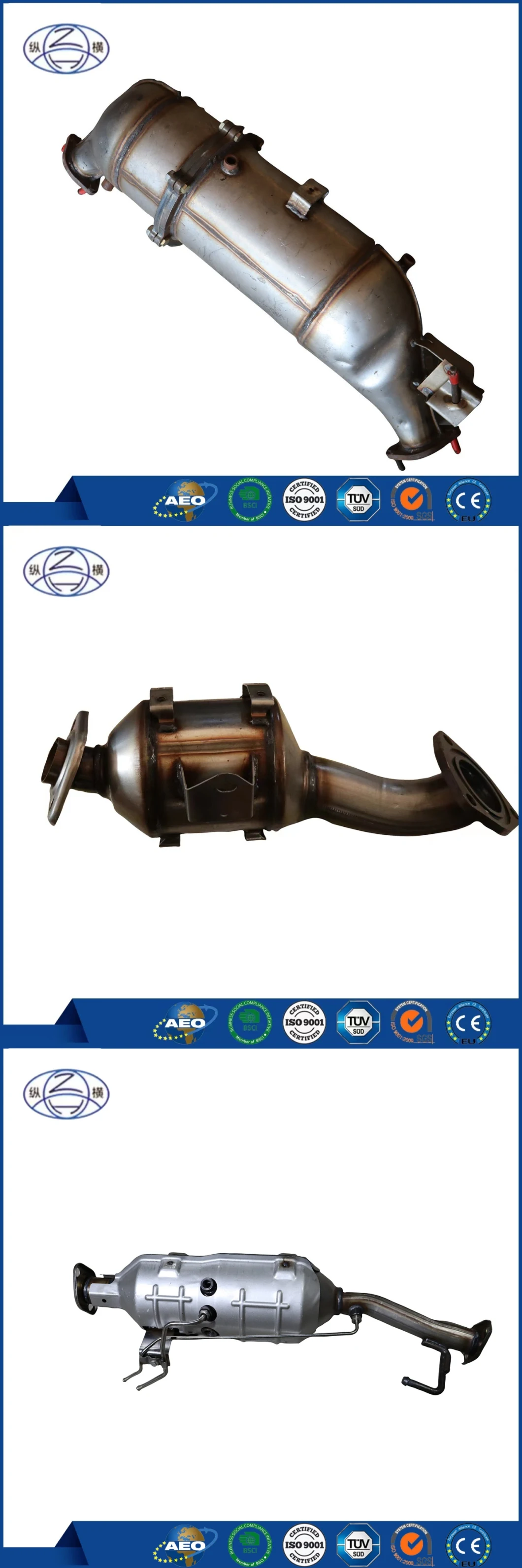Hot Sale Exhaust Manifold Catalyst Three Way Direct Fit Catalytic Converter
