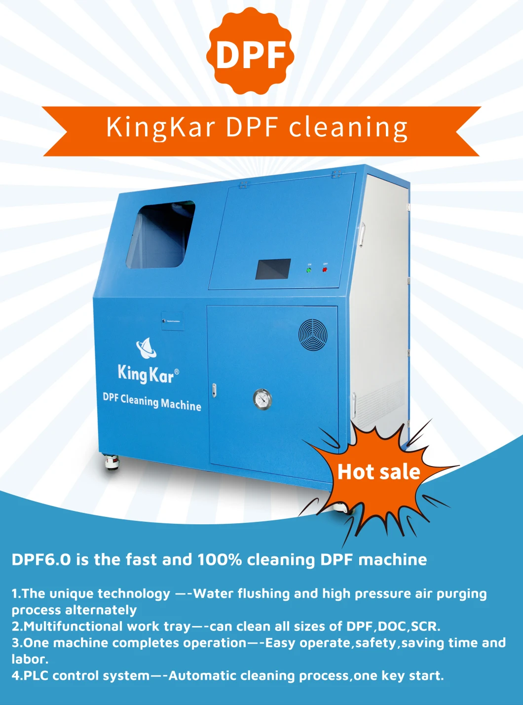 Diesel Exhaust Device Particulate Filter Clean Machine for Kingkar DPF 6.0